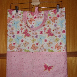 Katicás  ovis füles kis táska 100% pamut textil - táska & tok - kézitáska & válltáska - Meska.hu