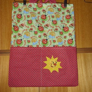 Füles - ovizsák - nagyfülű - kis fülű 100%  pamut  55 x 40 cm - játék & sport - ovis felszerelés - ovis zsák - Meska.hu