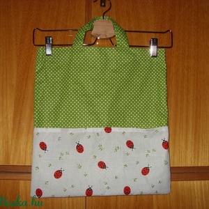 Füles kis táska - zero waste -   100% pamut textil - ovis jellel és névvel is rendelésre - táska & tok - bevásárlás & shopper táska - shopper, textiltáska, szatyor - Meska.hu