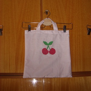 Füles kis táska - zero waste -   100% pamut textil - ovis jellel és névvel is rendelésre - táska & tok - bevásárlás & shopper táska - shopper, textiltáska, szatyor - Meska.hu