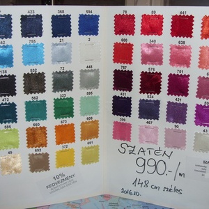 Csodás ezüst és sok más szín szatén 150 cm 990.-Ft - kellékek & szerszámok - méteráru - selyem - Meska.hu