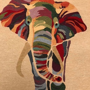 47 x 47 cm blokk panel -  Minőségi anyagában mintásan szövött jaquard textil, Kellékek & szerszámok, Méteráru, Pamut, Mindenmás, Varrás, Varrás, MESKA