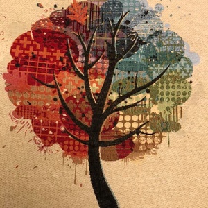 47 x 47 cm blokk panel -  Minőségi anyagában mintásan szövött jaquard textil - kellékek & szerszámok - méteráru - pamut - Meska.hu