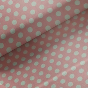 Rózsaszín katicák  - kombináld pöttyössel, egyszínűvel- csajos -100% pamut  textilek - kellékek & szerszámok - méteráru - pamut - Meska.hu