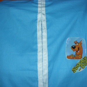 Scooby Doo -  ovis ruhazsák, egyedi darab - USA design textillel kombózva - játék & sport - ovis felszerelés - ovis szett (zsák és tornazsák) - Meska.hu