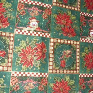 Több féle - Karácsonyi apró mintás német design textil 70 x 30 és 70 x 35 cm - kellékek & szerszámok - méteráru - pamut - Meska.hu