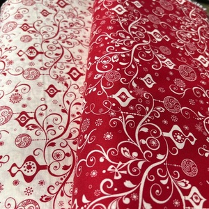 Prémium minőségű, karácsonyi design textil - német  140 cm, 100% finom pamut, varrással is - Meska.hu