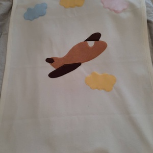 Baba takaró patchwork applikációval Repülős Cuki pihe-puha baba takaró - Meska.hu