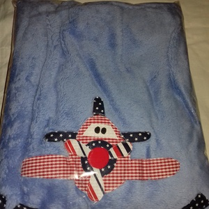 Baba takaró patchwork applikációval Repülős Cuki pihe-puha baba takaró - otthon & életmód - babaszoba, gyerekszoba - babatakaró, gyerek pléd - Meska.hu
