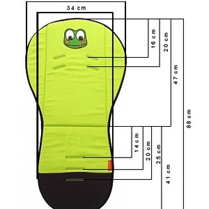 Pamut védő betét méretre - babakocsiba, autósülésbe - 100% design pamutból - tolókar és/vagy  karfa takaró - méretre - játék & sport - 3 éves kor alattiaknak - gyerekülés huzat - Meska.hu