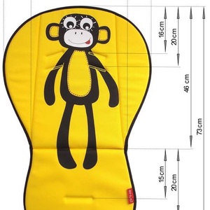 Pamut védő betét méretre - babakocsiba, autósülésbe - 100% design pamutból - tolókar és/vagy  karfa takaró - méretre - játék & sport - 3 éves kor alattiaknak - gyerekülés huzat - Meska.hu