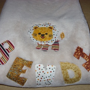 Tündéri patchwork baglyos egyedi  babatakaró névvel is - 3D - több méretben és színben remdelhető - otthon & életmód - babaszoba, gyerekszoba - babatakaró, gyerek pléd - Meska.hu