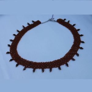 Ameli gyöngyszalag csiszolt gyönggyel - ékszer - nyaklánc - gyöngyös nyaklánc - Meska.hu