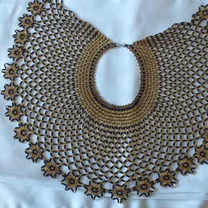 Nagyvirágos gyöngygallér, Ékszer, Nyaklánc, Nyakpánt, gallér, , MESKA