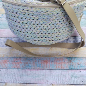 Horgolt crossbody, Táska & Tok, Kézitáska & válltáska, Vállon átvethető táska, Horgolás, Varrás, MESKA