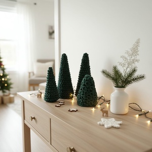 horgolt fenyő , Karácsony, Karácsonyi lakásdekoráció, Karácsonyi lakásdíszek, Horgolás, MESKA