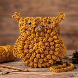 horgolt telefontartó kistáska, Táska & Tok, Kézitáska & válltáska, Vállon átvethető táska, Horgolás, Varrás, MESKA