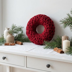 Horgolt koszorú - karácsony - adventi díszek - adventi koszorú - Meska.hu