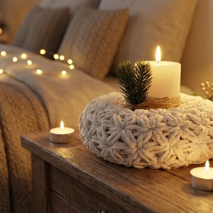 Horgolt koszorú - Meska.hu