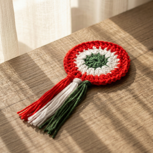 Horgolt kokárda - esküvő - kiegészítők - kitűző - Meska.hu