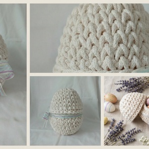 Horgolt tojás tároló - ünnepi díszek, dekorációk - húsvéti díszek és dekorációk - húsvéti asztaldíszek - Meska.hu