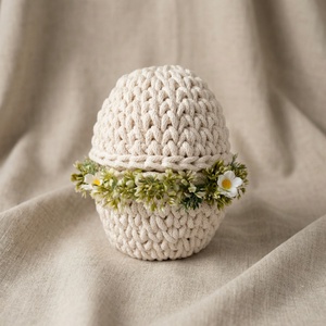 Horgolt tojás tároló, Ünnepi díszek, dekorációk, Húsvéti díszek és dekorációk, Húsvéti asztaldíszek, Horgolás, MESKA