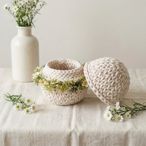 Horgolt tojás tároló - ünnepi díszek, dekorációk - húsvéti díszek és dekorációk - húsvéti asztaldíszek - Meska.hu