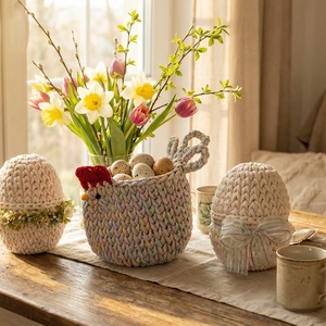 Horgolt tyúkocska - ünnepi díszek, dekorációk - húsvéti díszek és dekorációk - húsvéti asztaldíszek - Meska.hu