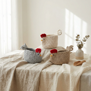 Horgolt tyúkocskák - ünnepi díszek, dekorációk - húsvéti díszek és dekorációk - húsvéti asztaldíszek - Meska.hu