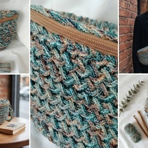 Horgolt crossbody - táska & tok - kézitáska & válltáska - vállon átvethető táska - Meska.hu