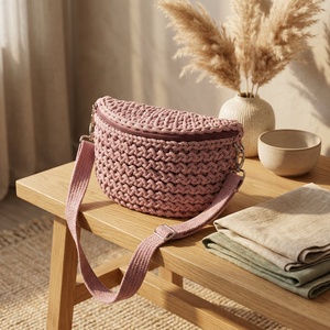 Horgolt crossbody - táska & tok - kézitáska & válltáska - vállon átvethető táska - Meska.hu