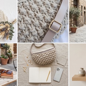 Horgolt crossbody - táska & tok - kézitáska & válltáska - vállon átvethető táska - Meska.hu