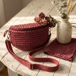 Horgolt crossbody, Táska & Tok, Kézitáska & válltáska, Vállon átvethető táska, Horgolás, Varrás, MESKA