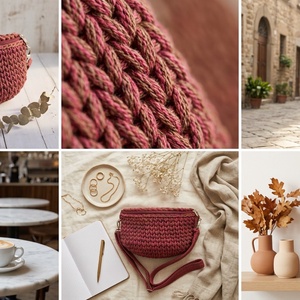 Horgolt crossbody - táska & tok - kézitáska & válltáska - vállon átvethető táska - Meska.hu