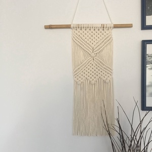 Falidísz, makramé, krém, Otthon & Életmód, Dekoráció, Fali és függő dekoráció, Falra akasztható dekor, Csomózás, MESKA
