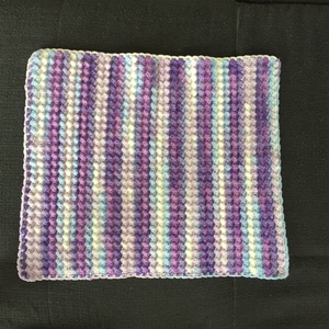 Babatakaró, horgolás, lila melír - otthon & életmód - babaszoba, gyerekszoba - babatakaró, gyerek pléd - Meska.hu