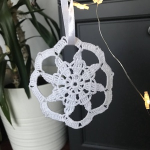  Karácsonyi dísz fehér csillag - karácsony - karácsonyi lakásdekoráció - karácsonyfadíszek - Meska.hu