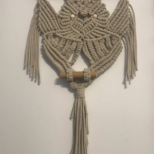 Falidísz, makramé, világosbarna - otthon & életmód - dekoráció - fali és függő dekoráció - falra akasztható dekor - Meska.hu