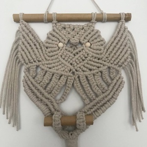 Falidísz, makramé, világosbarna, Otthon & Életmód, Dekoráció, Fali és függő dekoráció, Falra akasztható dekor, Csomózás, MESKA