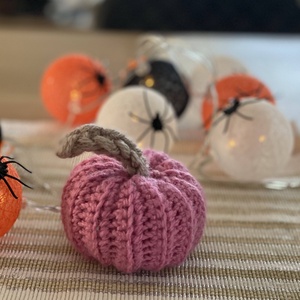Horgolt haloweeni dísztök, Otthon & Életmód, Dekoráció, Halloween, Halloweeni tök, Horgolás, MESKA