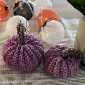 Horgolt haloweeni dísztök - otthon & életmód - dekoráció - halloween - halloweeni tök - Meska.hu
