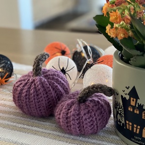 Horgolt haloweeni dísztök, Otthon & Életmód, Dekoráció, Halloween, Halloweeni tök, Horgolás, MESKA