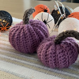 Horgolt haloweeni dísztök - otthon & életmód - dekoráció - halloween - halloweeni tök - Meska.hu