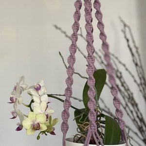 Virágtartó, makramé, llia - otthon & életmód - virágdekoráció - virágtartó - függő virágtartó - Meska.hu