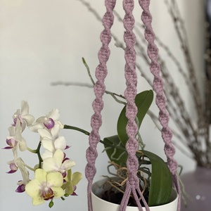 Virágtartó, makramé, llia - otthon & életmód - virágdekoráció - virágtartó - függő virágtartó - Meska.hu