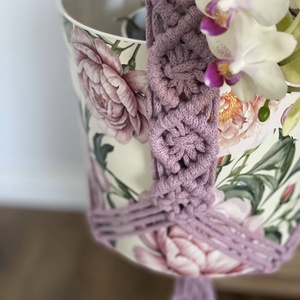 Virágtartó, makramé, lia - otthon & életmód - virágdekoráció - virágtartó - függő virágtartó - Meska.hu