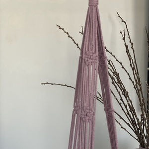 Virágtartó, makramé, lia - otthon & életmód - virágdekoráció - virágtartó - függő virágtartó - Meska.hu