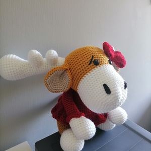 jávorszarvas kislány - játék & sport - plüssállat & játékfigura - őzike, szarvas - Meska.hu