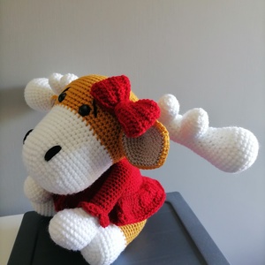 jávorszarvas kislány - játék & sport - plüssállat & játékfigura - őzike, szarvas - Meska.hu