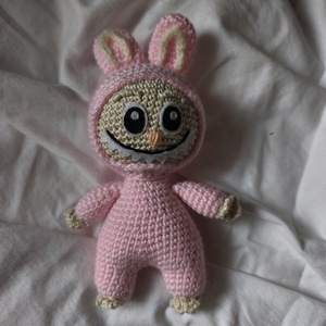 Rózsaszín Labubu I., Játék & Sport, Plüssállat & Játékfigura, Más figura, Horgolás, MESKA